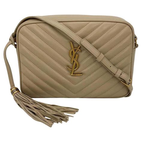 ysl lou camera bag beige